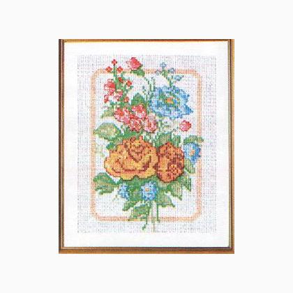 Rosas amarillas con flores rosa y azul de Megas - Megas - Kit - Casa Cenina